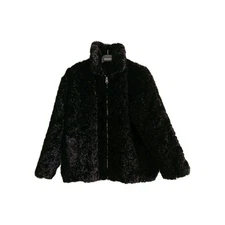 MONKi Brand New Bogs Black Fur Coat Size L