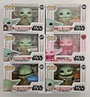 MIB lot of 6 Funko Pop Star Wars Mandalorian Child Grogu figures w protectors