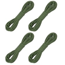 4 Pcs Faux Suede Leather Cord, 2.6mm x 5.5 Yards Flat String, Dark Green