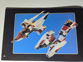 LEGO Star Wars  6207  A-Wing Fighter  With Instructions and Mini Figures