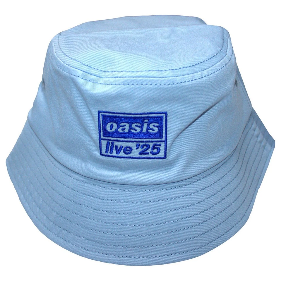 Oasis Live '25 Band Logo Ex-Tour Light Blau Bucket Hat One Size - Bild 1 von 1