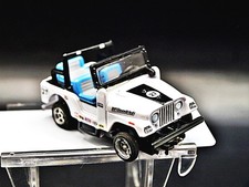 Auto World HO Slot Car Jeep Silver/Black 27 NOS Body