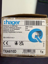 Hager TXA610D KNX Schaltausgang 10-fach Outpu...