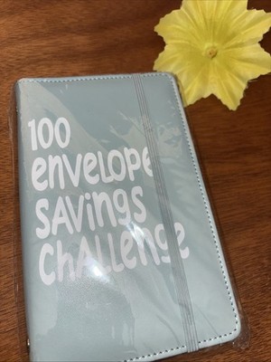  VINYL 100 Envelope Challenge Teal FOLDER NEW-GREAT Gift $7 FREE US SHIP!