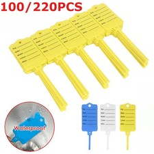 100/220PCS Car Key Tag Multi Purpose Self Tie To Identify Your Vehicles 8 Color