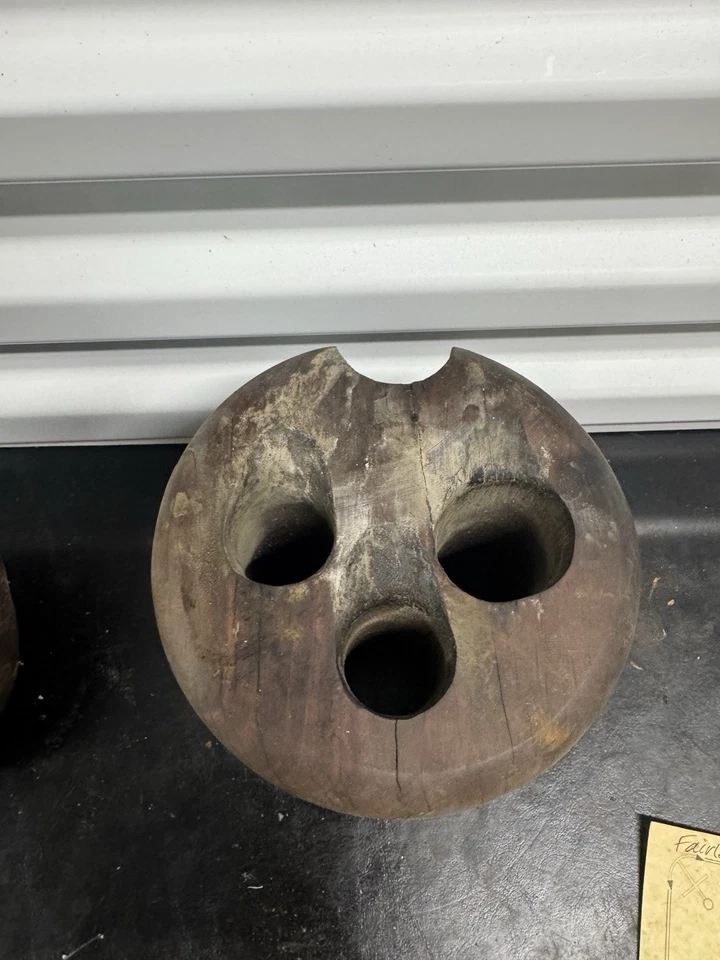 Auténtica teca Deadeyes del “Cutty Sark” con certificado de autenticidad 1869 Foto 4 de 4