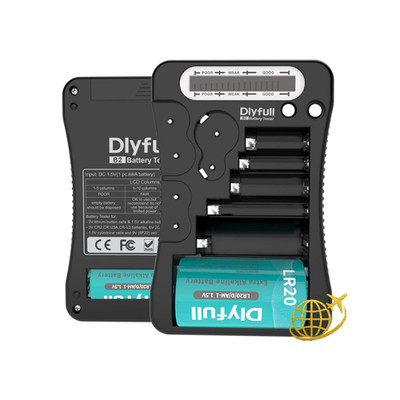 Universal Batterietester LCD 1,5V 3V AA AAA D 9V CR123A