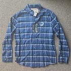 Cakeworthy Monster’s Inc. Flannel Adult Small Blue Plaid Long Sleeve Shirt Scare — photo 1
