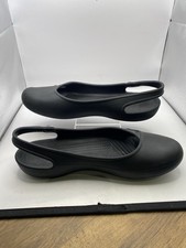 Crocs Womens Black Slingback Sandals Comfort Lightweight Casual Shoes W9