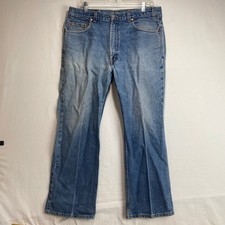 VTG Levis 517 Bootcut Jeans Mens 34x28 Medium Wash Blue Denim Vintage 517-0217