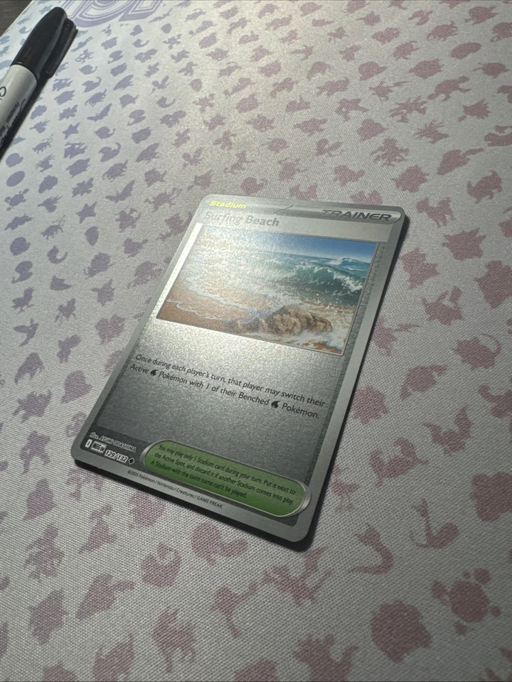 Surfing Beach 129/132 Uncommon Reverse Holo - Pokémon TCG Mega Evolution NM - Image 2 of 3