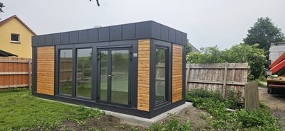 Modern Büro | Bürocontainer 7x3  Tiny House | inkl. Transport & Aufbau