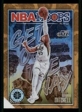 2019-20 Hoops Premium Stock Get Out the Way Orange #6 Donovan Mitchell