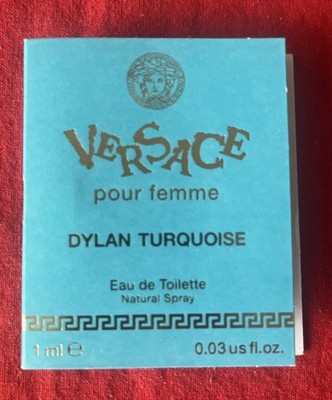 Versace Dylan Turquoise Sample Spray Eau de Toilette 0.03 Fl Perfume Cologne (57