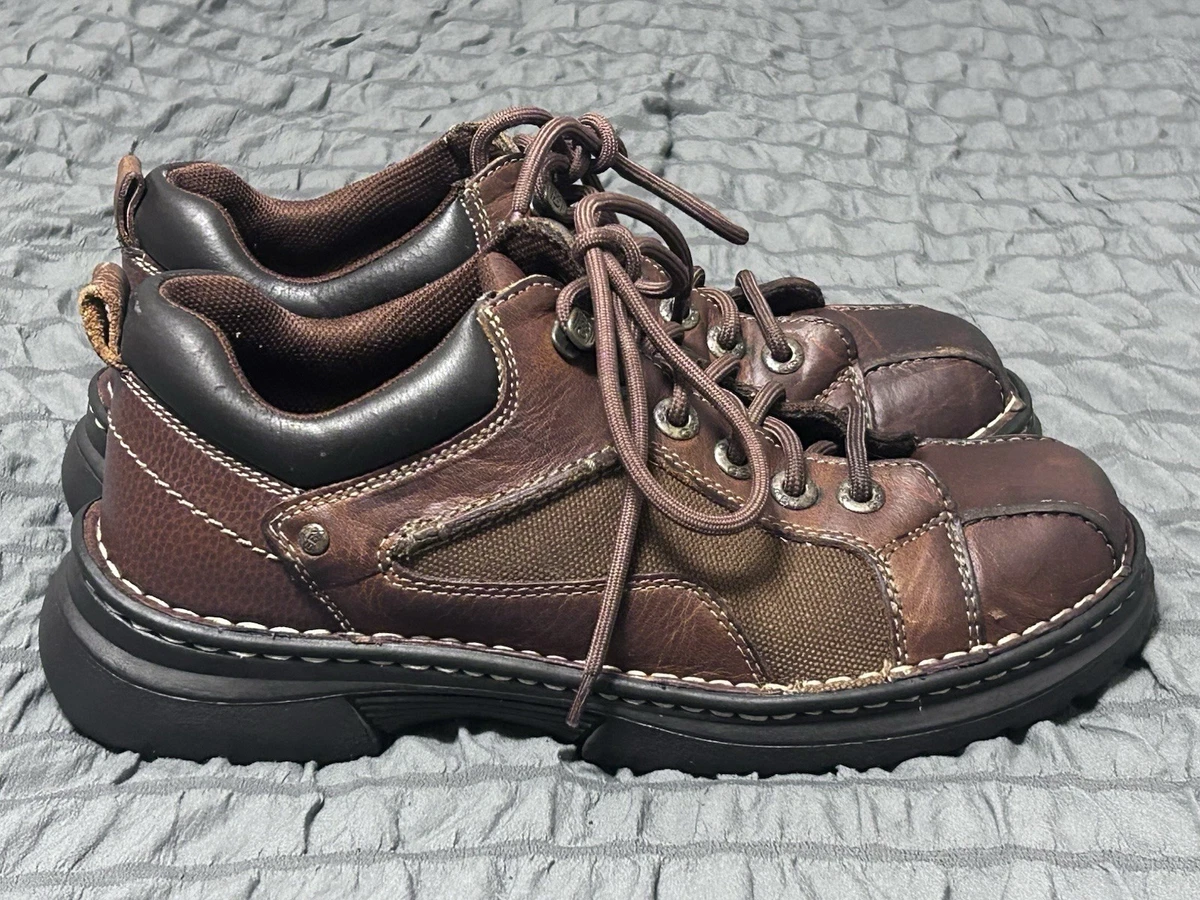 GBX Brown Leather Mens Size 10M Casual Hiking Walking Work Shoes Chunky Sole Vintage Y2K GBX Brown Leather Boots Mens Sz | Mercari main image 2