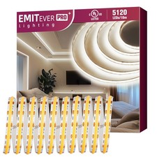 EMITEVER COB LED Strip Lights White 4000K Tape Light Premium High Density, DC