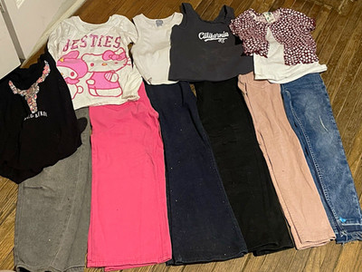 Sanrio Hello Kitty Justice Cat & Jack Mayoral Girls Clothing Lot Size 7/8-8