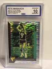 Pete Maravich 2020-21 Flux Prizm Silver Prizm Pulsar #200