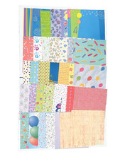 Assorted Lot 40 Sheets 12x12 30 Sheets 6x6 Scrapbook Paper-Kid School Birthday