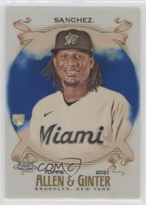 2021 Topps Allen & Ginter Chrome Blue Refractor 21/150 Sixto Sanchez #140 4z8