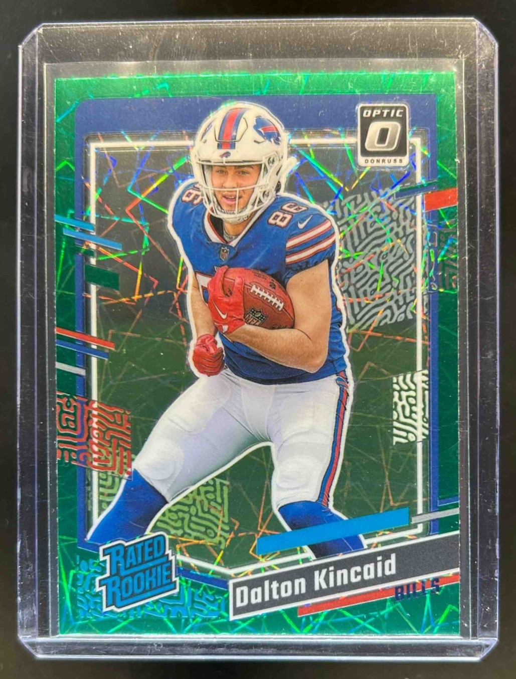 2023 Donruss Dalton Kincaid Optic Rated Rookie Preview Green Velocity Prizm #308