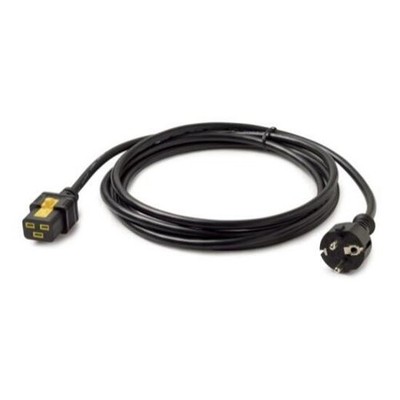 APC AP8755 Stromkabel mit Verriegelung, C19 auf CEE/7 Schuko, 3,0 m
