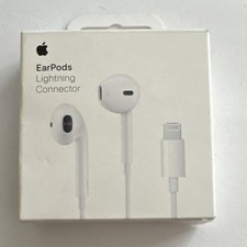 Apple EarPods Lightning Connector In-Ear Headphones White Built-in Microphone