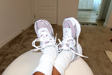 Size 6 - Nike Air Zoom Vomero 5 Chrome Platinum Violet W, brand new in box