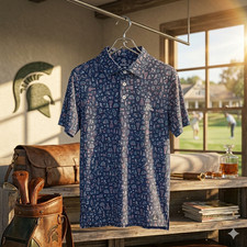 NEW Rhoback The Boston Men's Short Sleeve Performance Polo