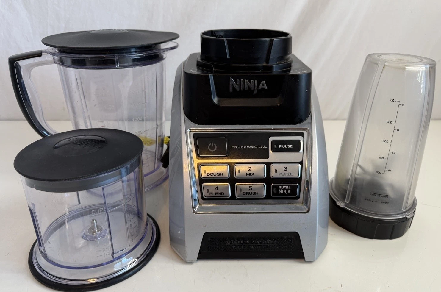 Ninja BL685 Kitchen System Professional Blender Cups Blade Pitcher 1500 Watts