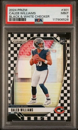 2024 Panini Prizm Caleb Williams Rookie Checkerboard Prizm SSP PSA 9