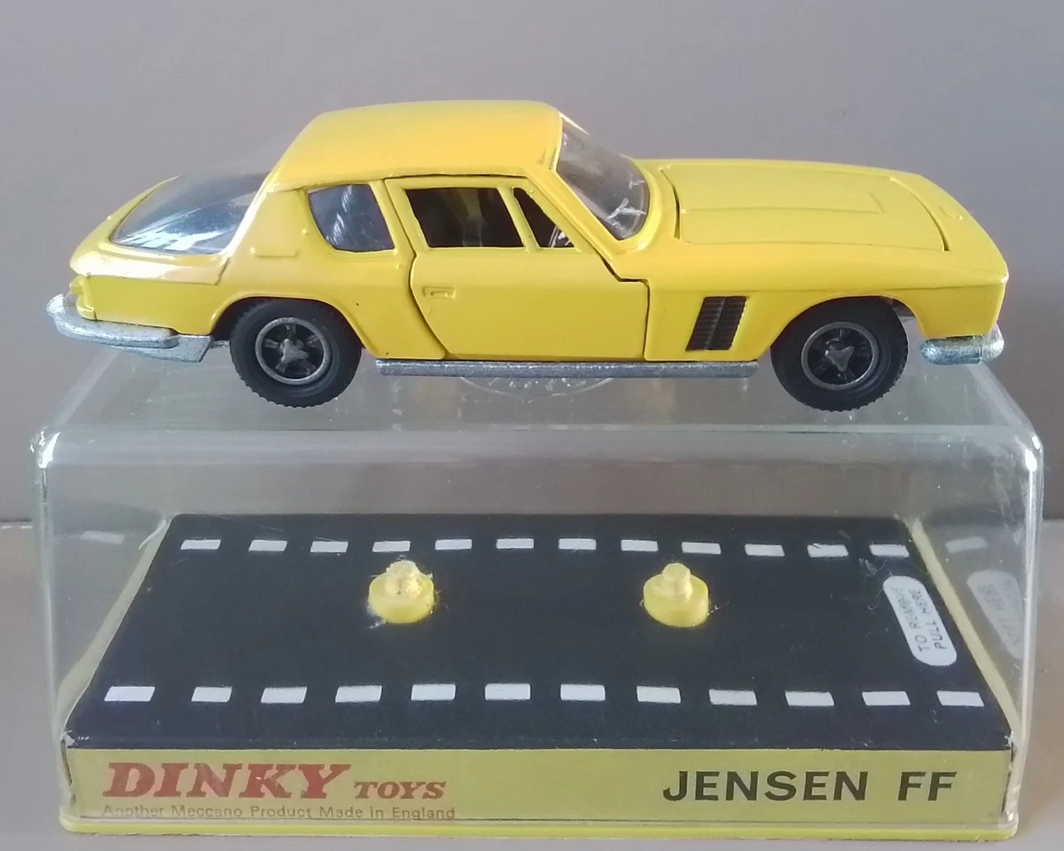 Vintage Dinky Toys No188 Jensen FF In Yellow Restored In Repro Box