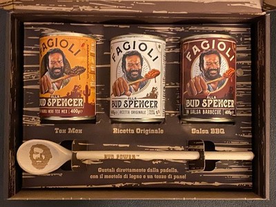 LIMITIERTE SAMMLERBOX Bud Spencer Bohnen Beans 3 Sorten + Holzlöffel SOLD OUT 