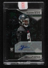 2023 Panini Black Rookies Emerald Auto 3/15 Zach Harrison #130 Auto wq8