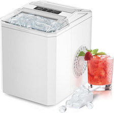 Countertop Ice Maker, Portable 1.5L Ice Machine with Self-Cleaning, 26.5Lbs/24H
