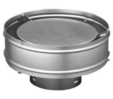 HART & COOLEY 051668 High Wind Rain Cap 5" Galvanized Aluminum