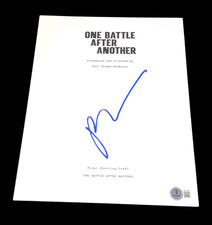 PAUL THOMAS ANDERSON SIGNED AUTOGRAPH SCRIPT ONE BATTLE AFTER ANOTHER BECKETT