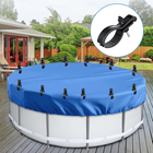 12PCS 2026 Upgraded Adjustable Pool Cover Clips for above Ground Pools,5.1Inch L