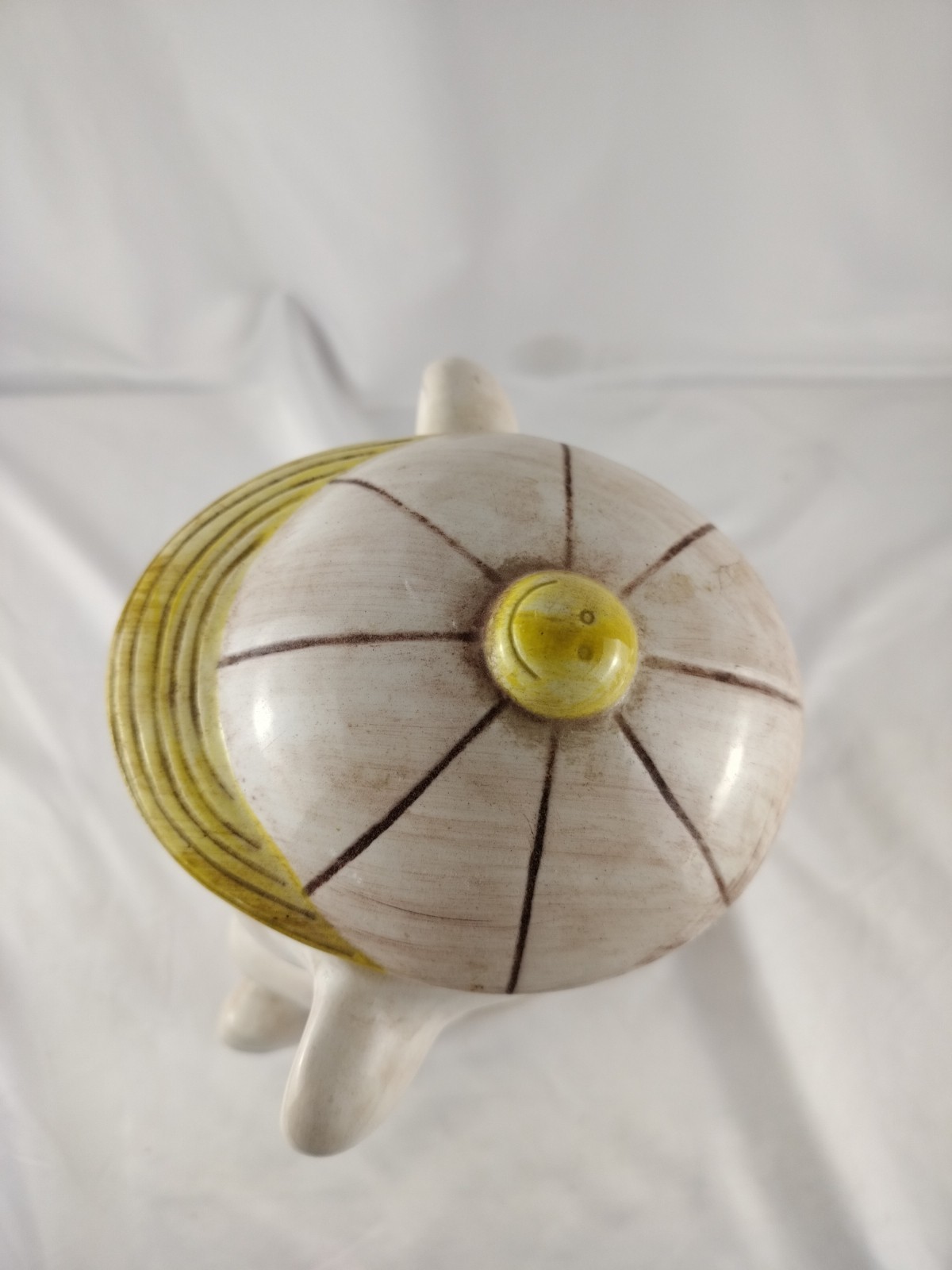 Vintage Treasure Craft Teddy Bear Baseball Cap Cookie Jar 12.5" H, 9"W