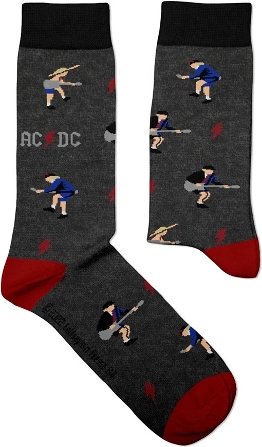 Ac/Dc - Angus Young (Eur 36-40/Uk 4-7/Us 4?-7?) Sock -