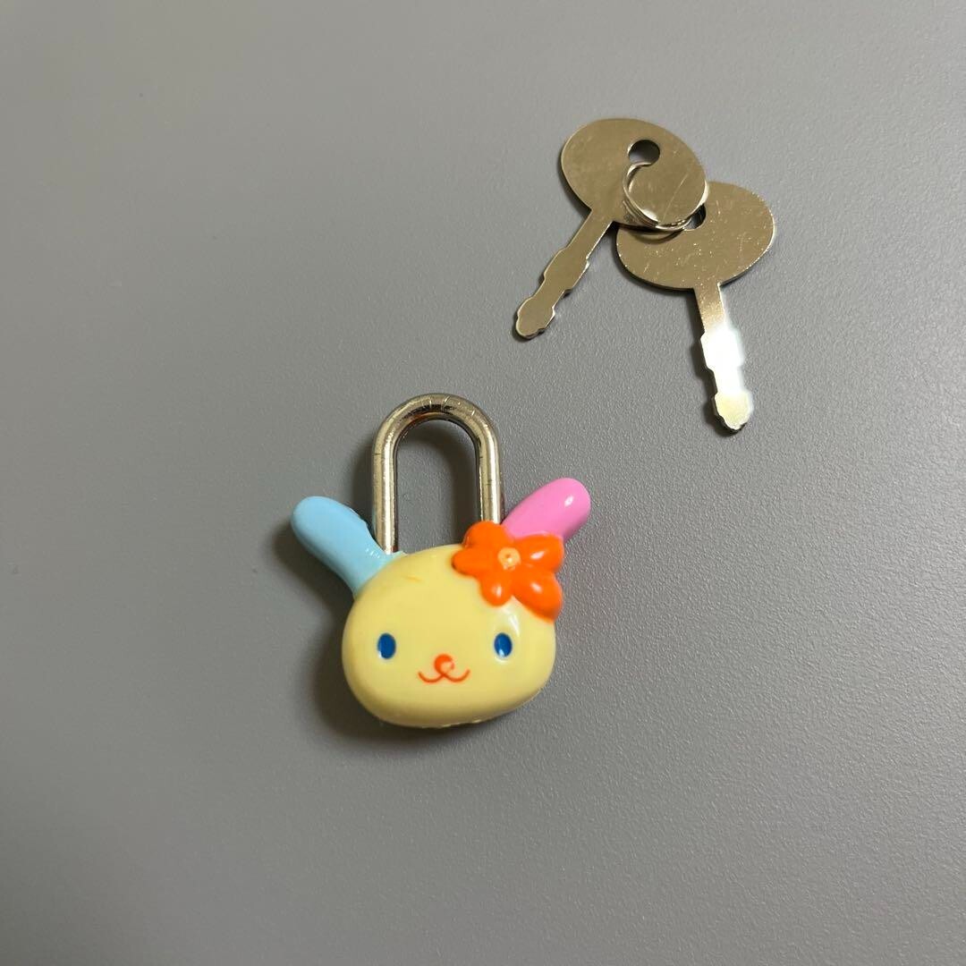 vintageキーホルダー　PAT.NOV.11.1879 Usahana Mascot Lock Key Heisei Retro Sanrio used JAPAN F/S | eBay