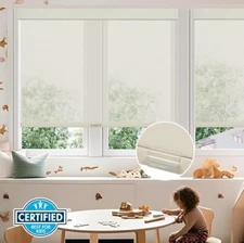 METechs 5% Solar Roller Shade UV Blocking Cordless Window Blind Light Filtering