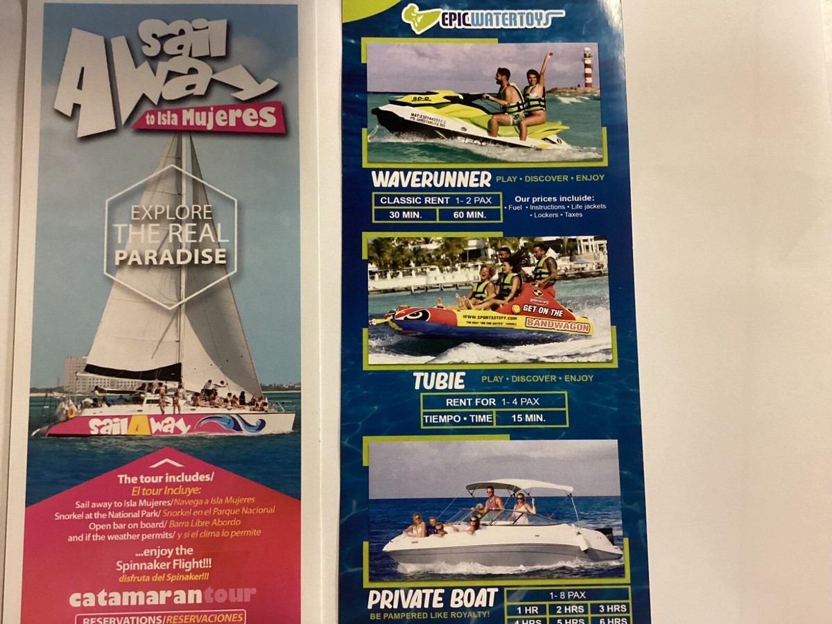 Cancun Mexico Tourist Brochure Guide Lot of 5 N9 | eBay