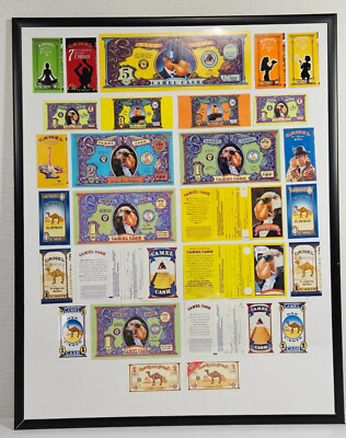 VINTAGE CAMEL CIGARETTES C-NOTES (SOME EXTREMELY RARE) 24 DIFFERENT NOTES
