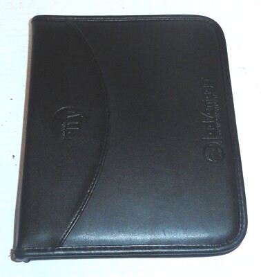 Vintage Circuit City Faux Leather 8.5'' Folder Binder with Zip Closure