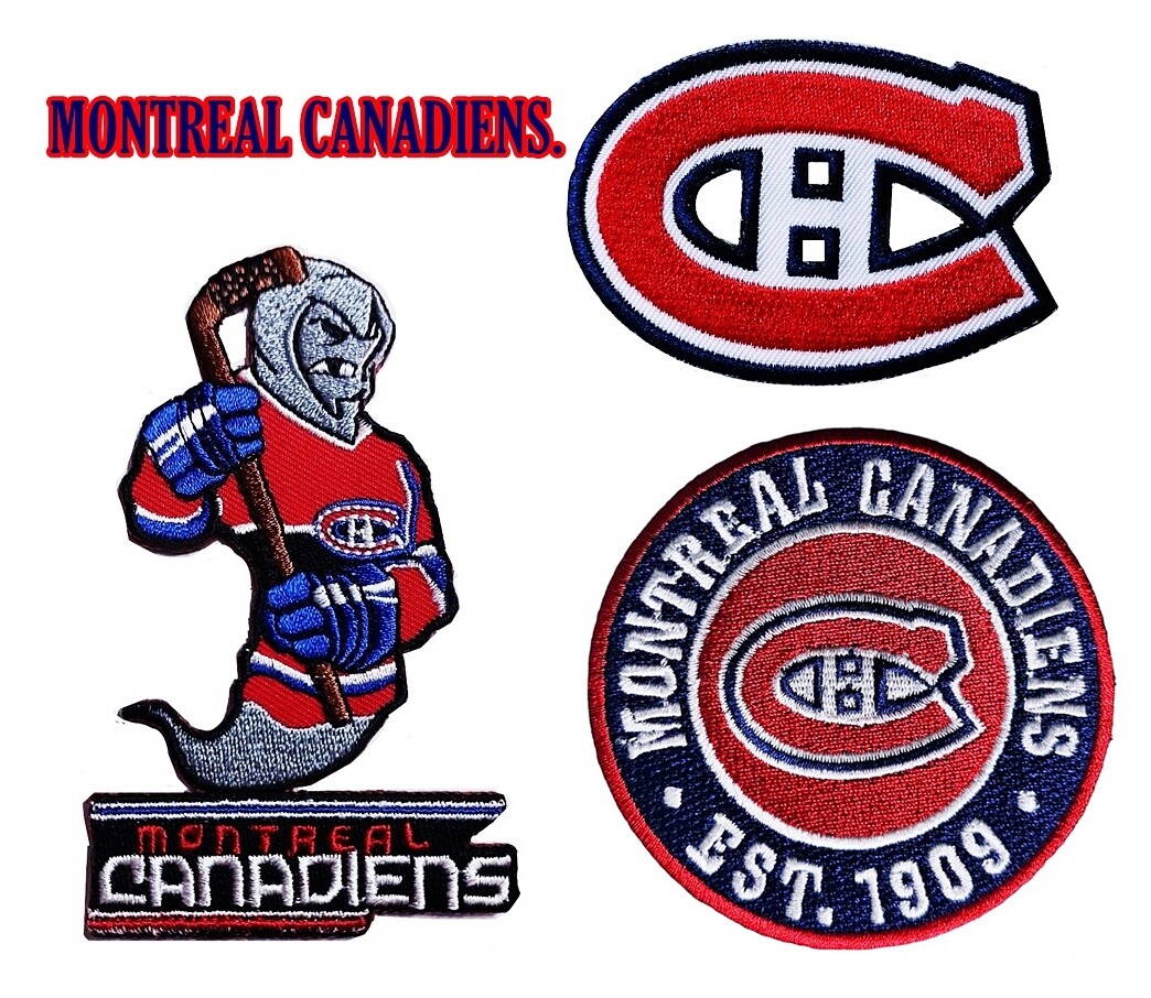 Montreal Canadiens Patch, Hockey Team Emblem, Embroidered Sports Logo