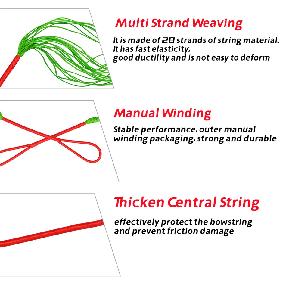 Crossbow String 175Lbs Draw Weight for CRS 004c Crossbow Hunting 26.5 Inches - Image 3 of 4