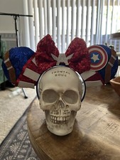 Captain America  Rogers  Mickey Ears Marvel Avengers Bow HANDMADE