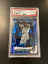 2021 Bowman Chrome Sapphire Julio Rodriquez PSA 8
