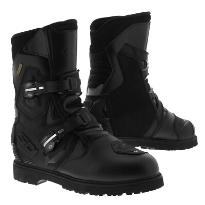 Sidi Adventure Mid Gore-tex Motorcycle Boots- Black, Fast Shipping